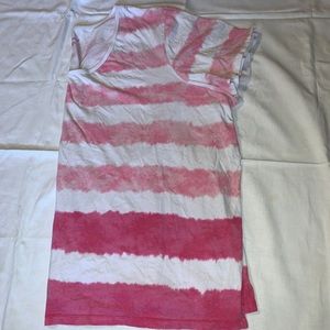 5X Pink & White Stripe Shirt